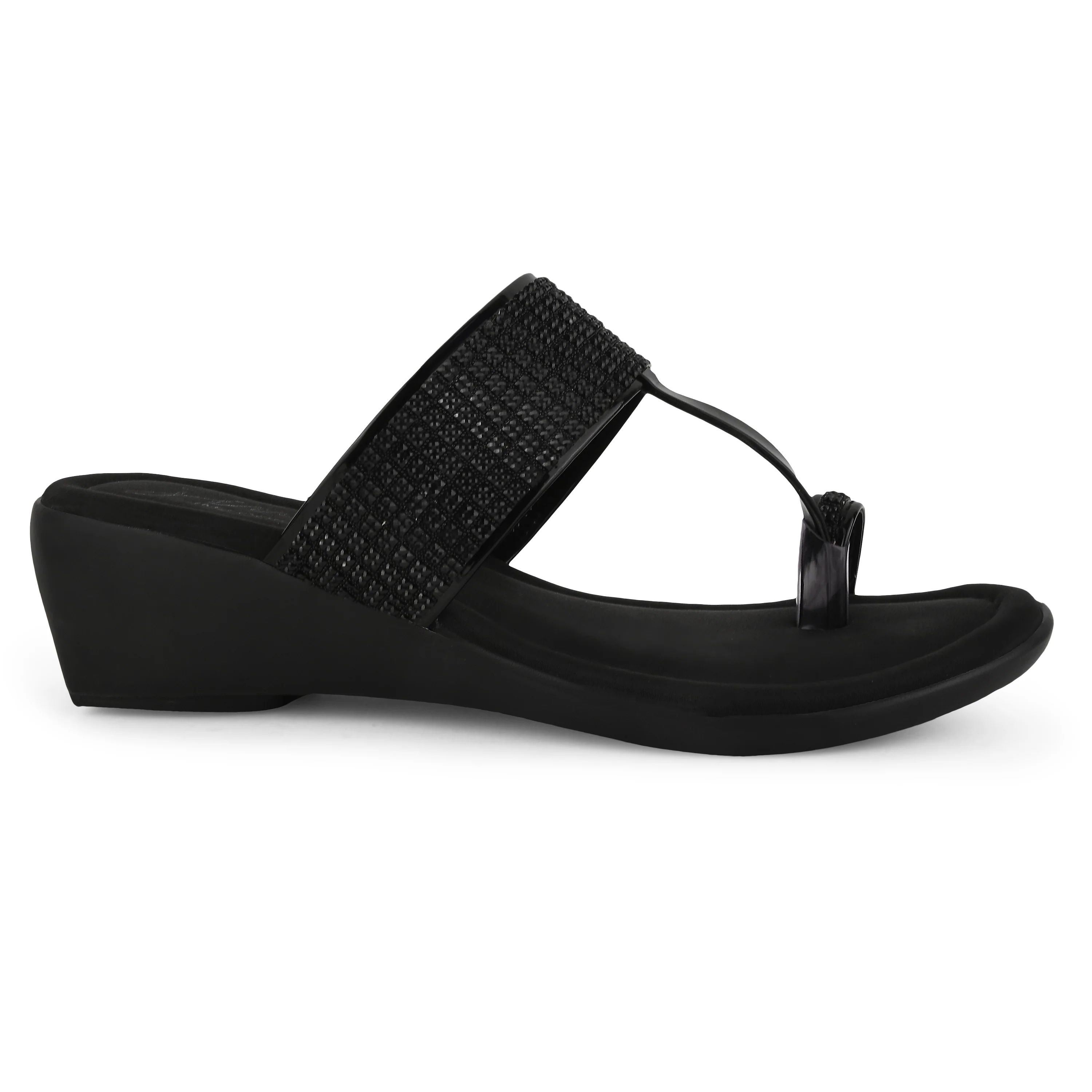 Women Embellished Toe-Ring Wedges - Image 5