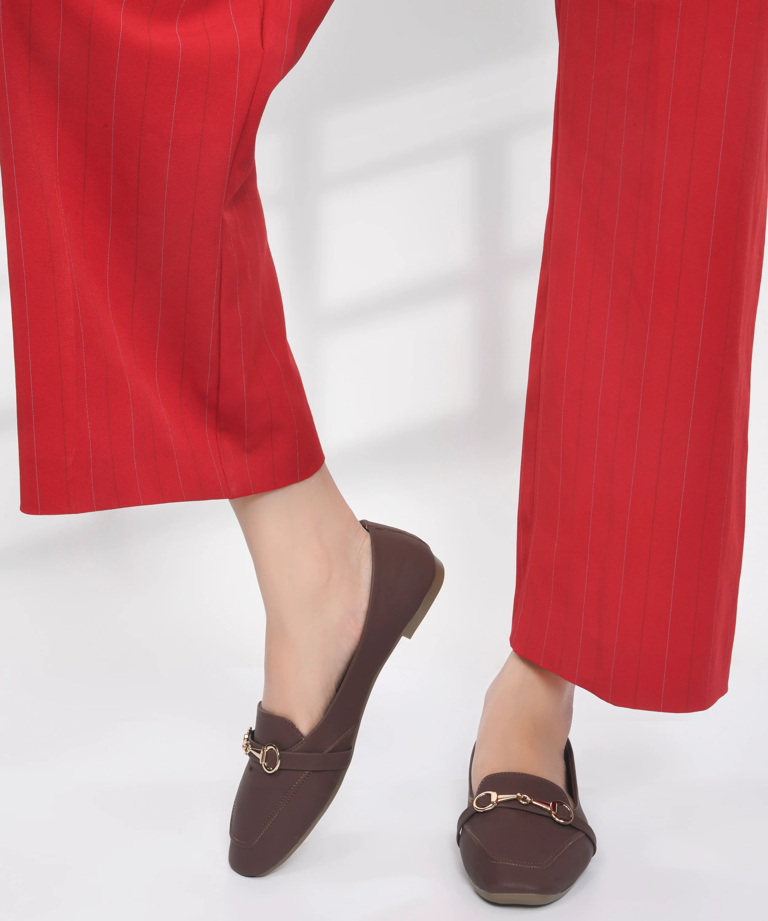 Women Flat Loafers with Metal Horsebit - Image 10