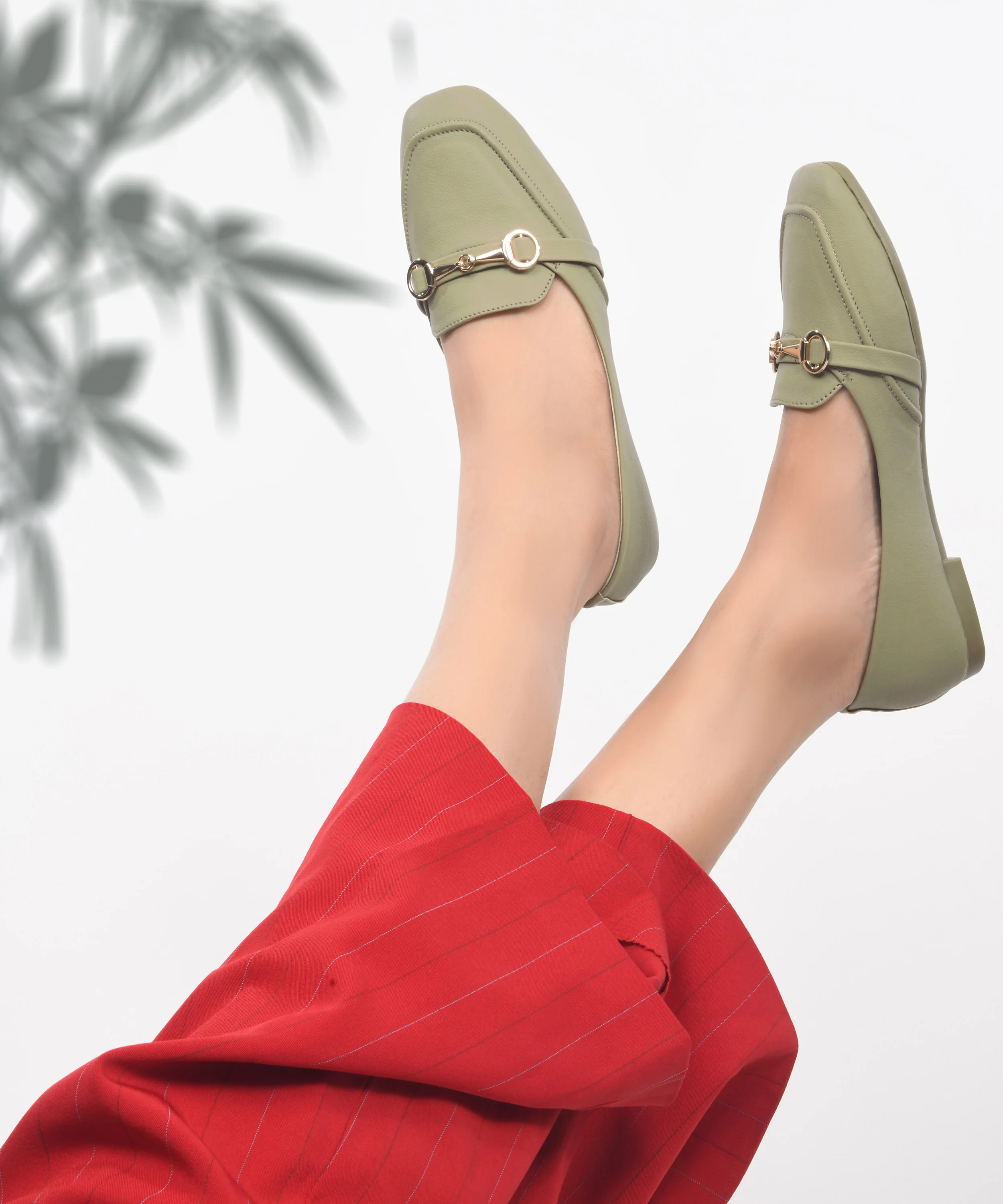 Women Flat Loafers with Metal Horsebit - Image 14