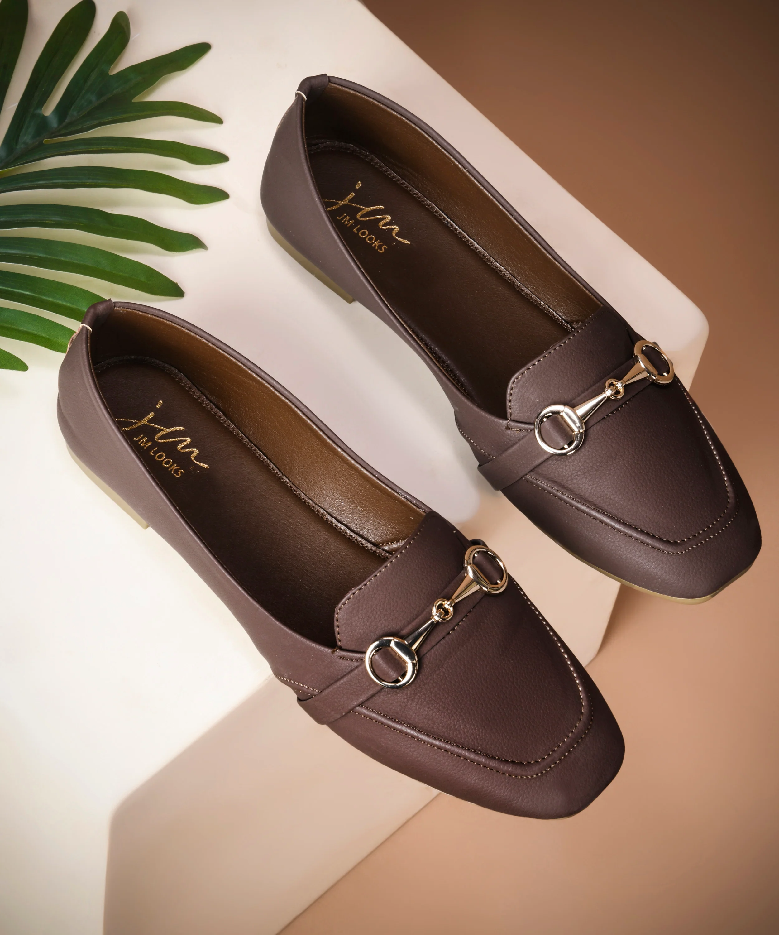Women Flat Loafers with Metal Horsebit - Image 7