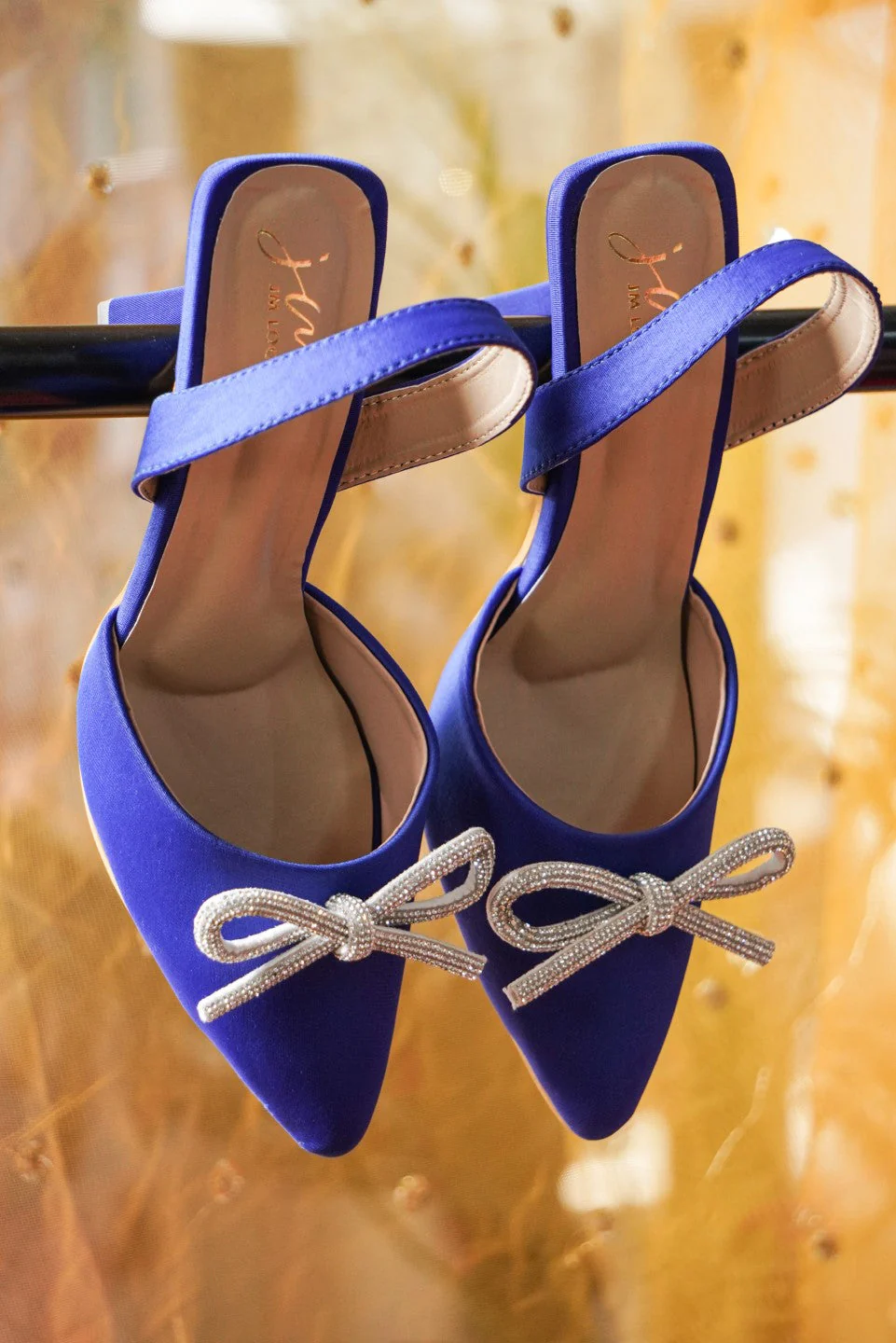 Women Kitten Heel Sandals with Bow Applique - Image 5