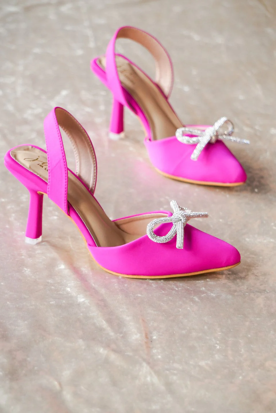 Women Kitten Heel Sandals with Bow Applique - Image 9