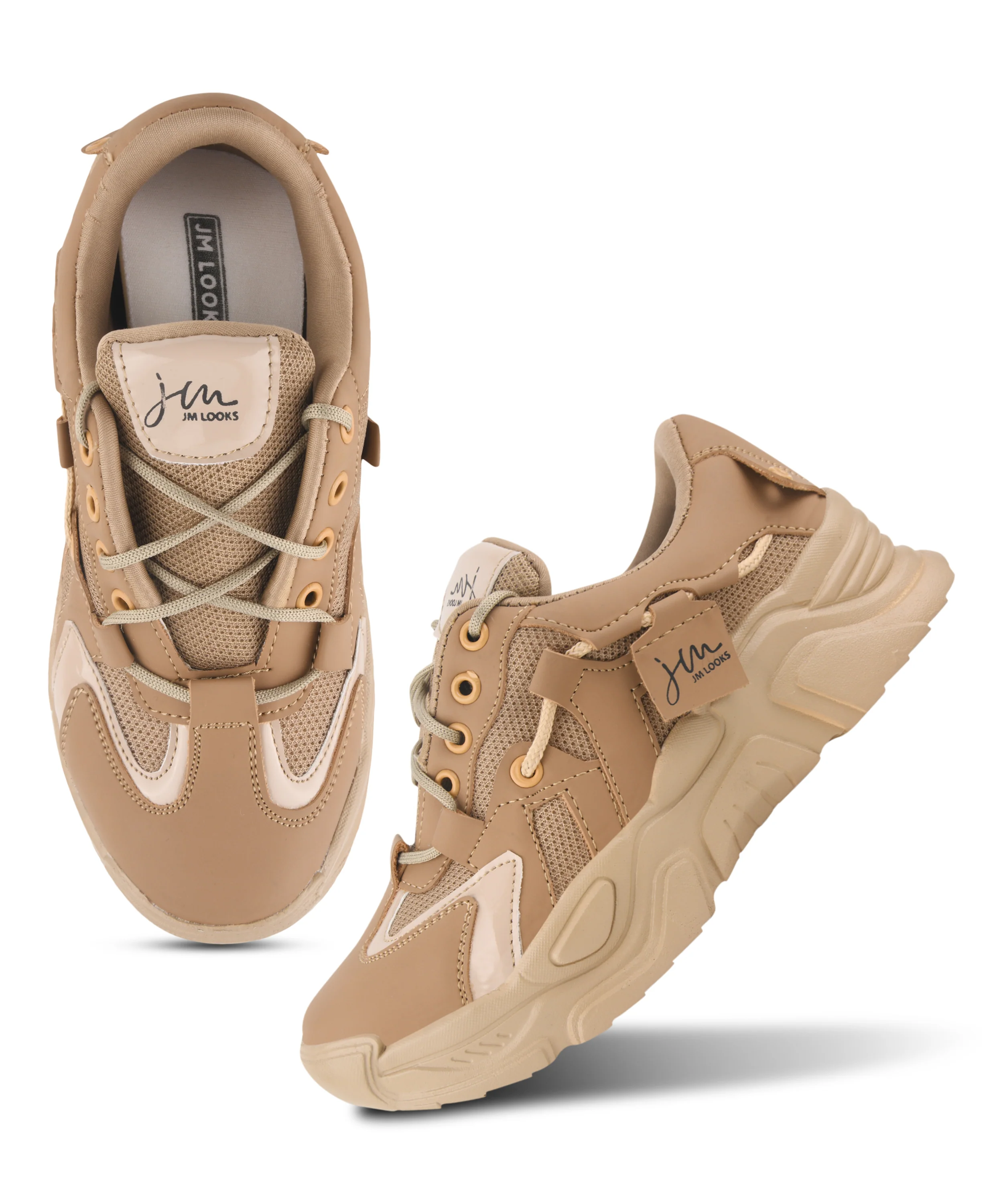 Women’s Chunky Lace-Up Casual Sneakers with Cushioned Sole - Image 11