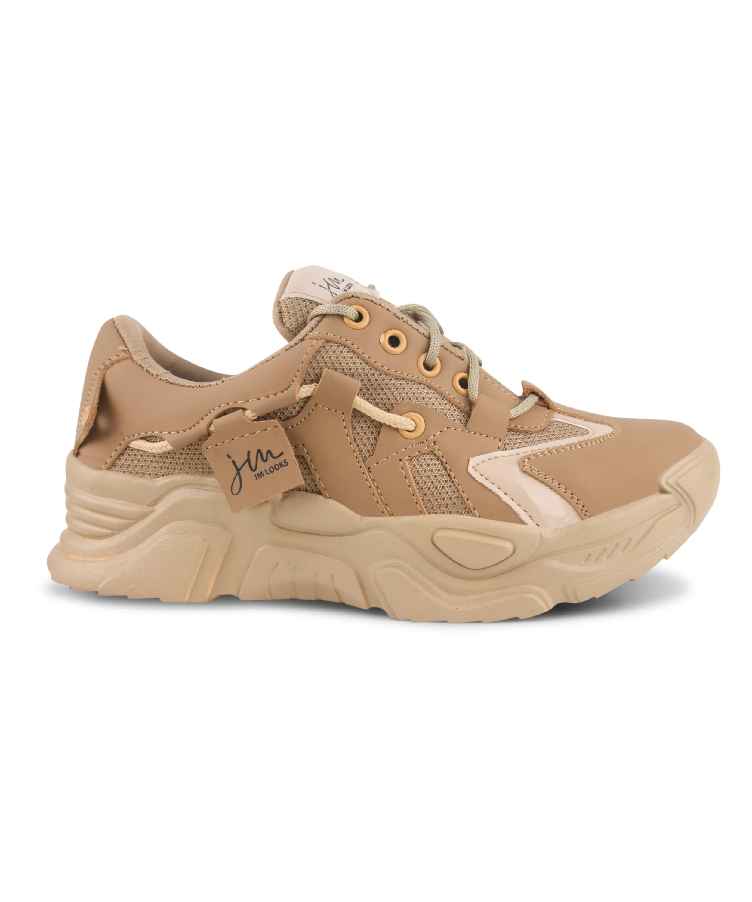 Women’s Chunky Lace-Up Casual Sneakers with Cushioned Sole - Image 12