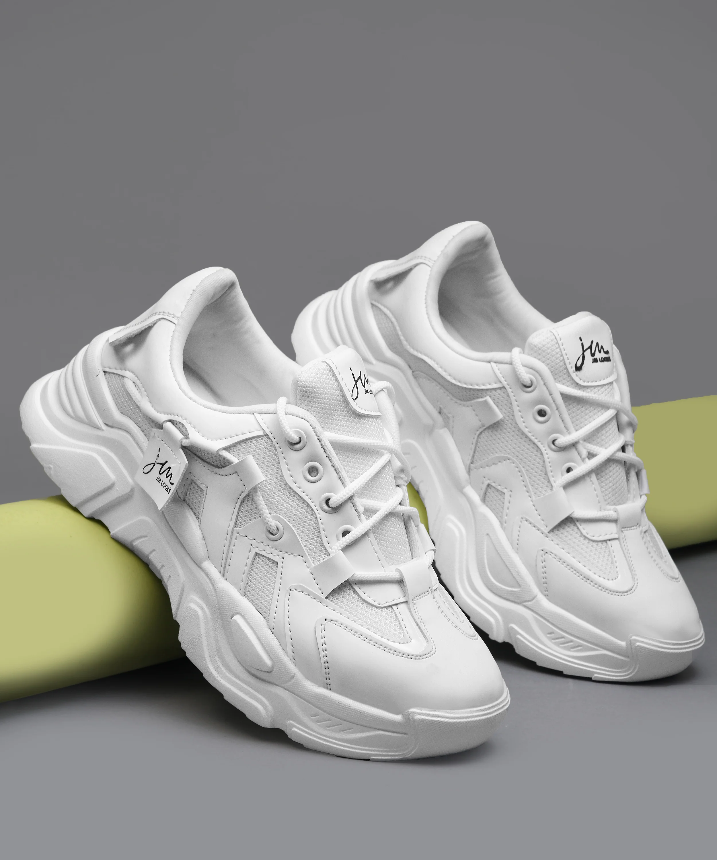 Women’s Chunky Lace-Up Casual Sneakers with Cushioned Sole - Image 13