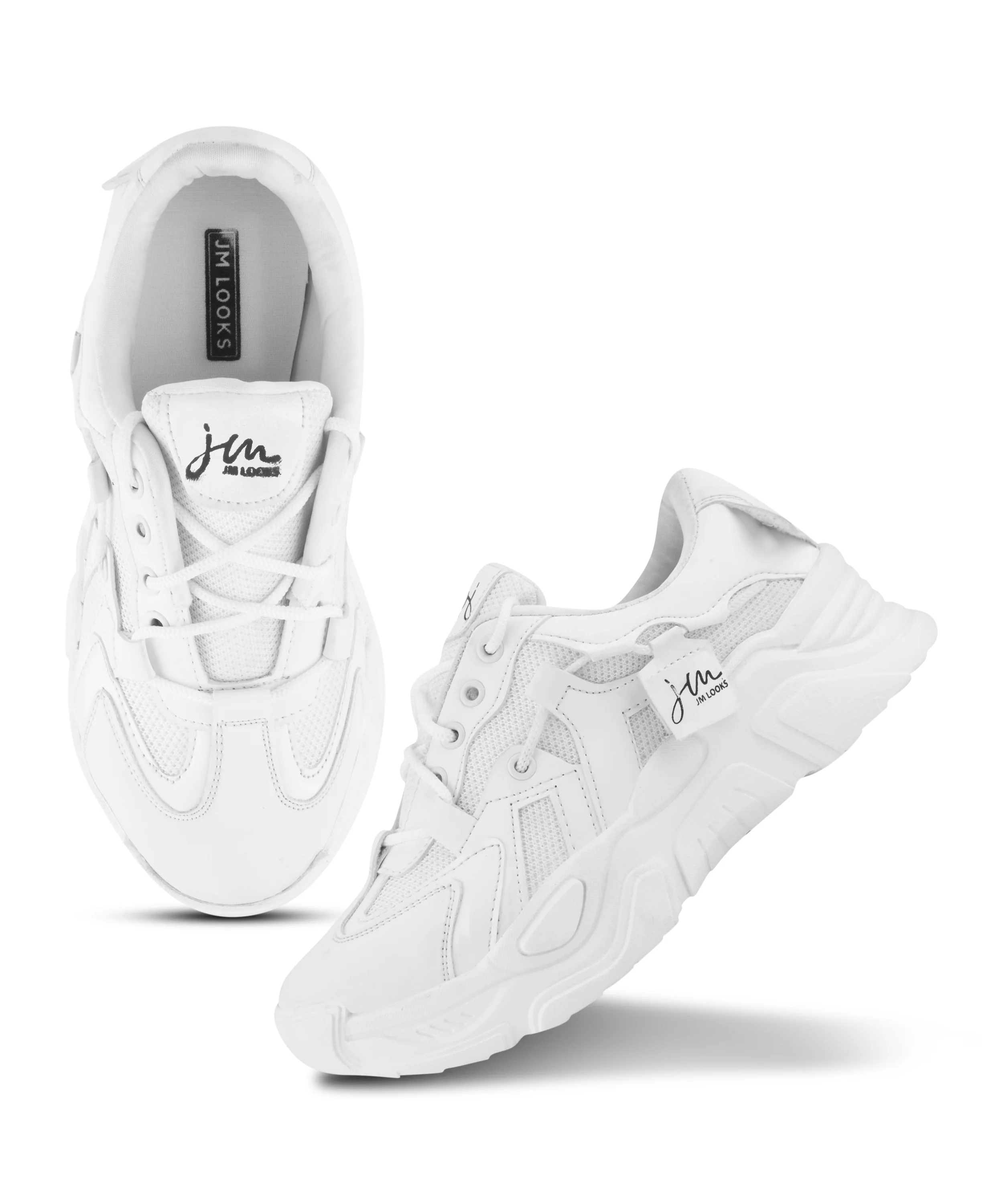 Women’s Chunky Lace-Up Casual Sneakers with Cushioned Sole - Image 17