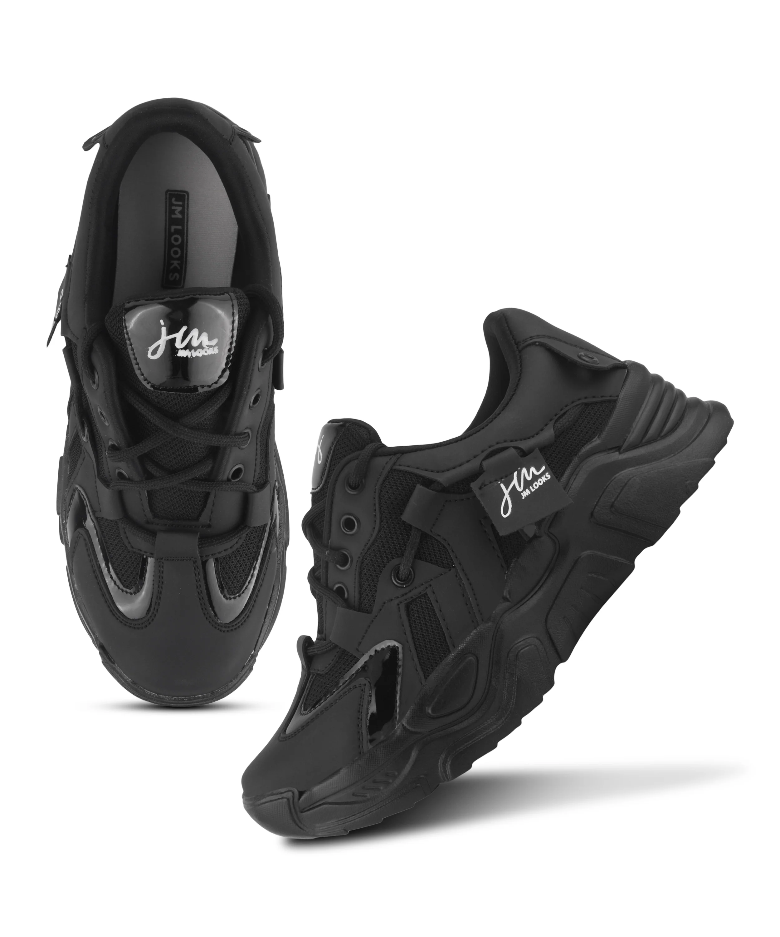 Women’s Chunky Lace-Up Casual Sneakers with Cushioned Sole - Image 5