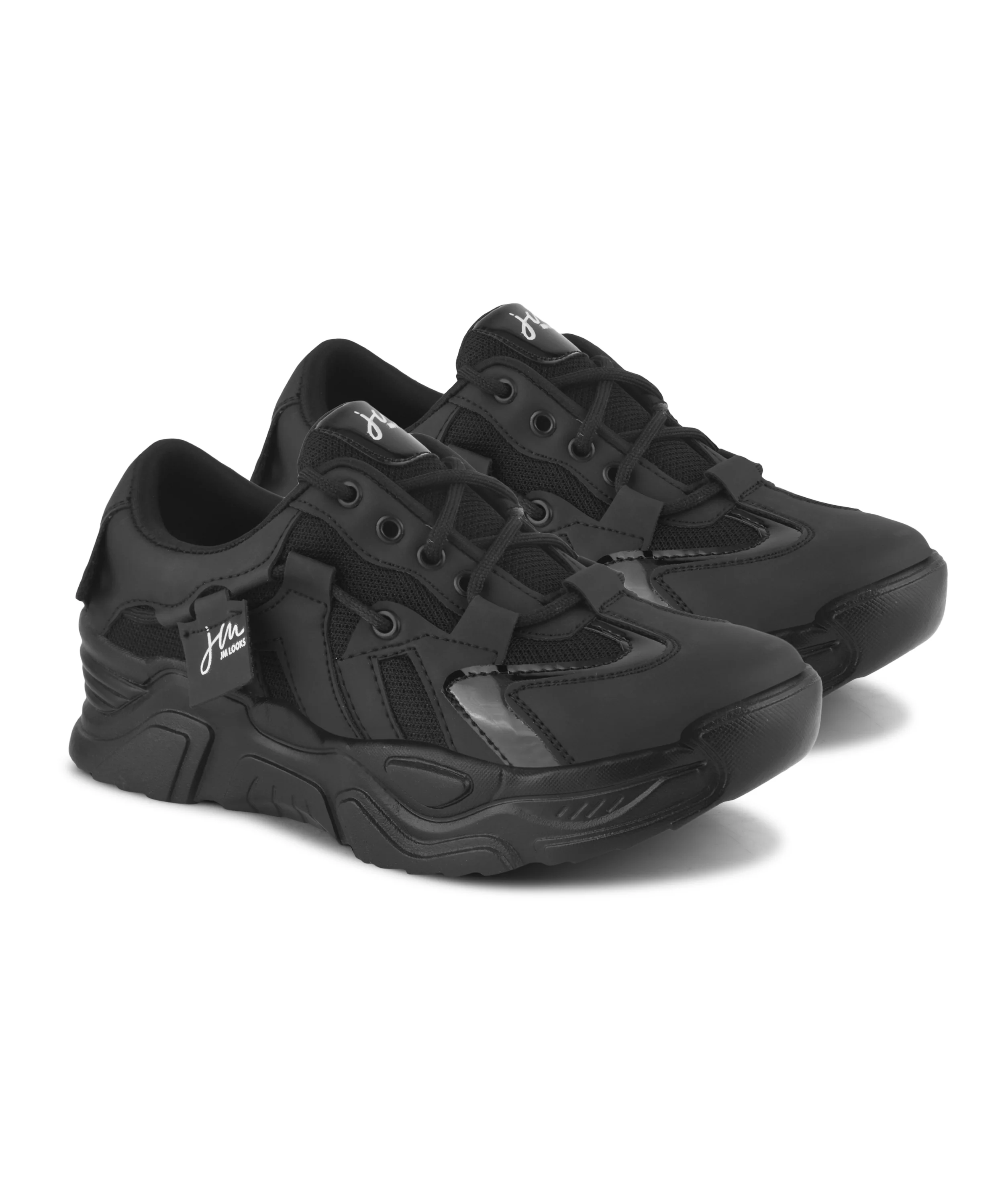 Women’s Chunky Lace-Up Casual Sneakers with Cushioned Sole - Image 6