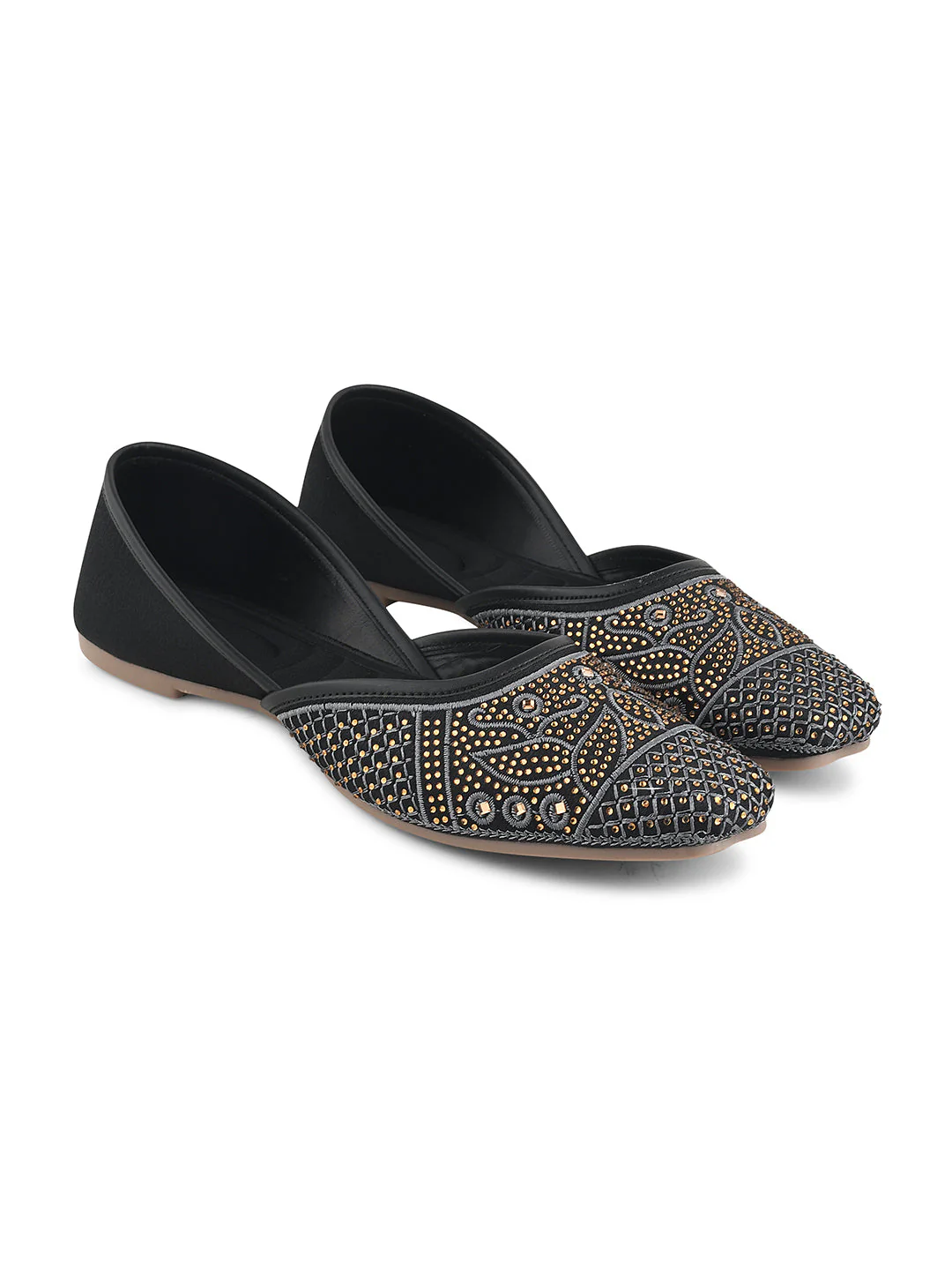 JM Looks Women's Embellished Festive Juttis - Image 11