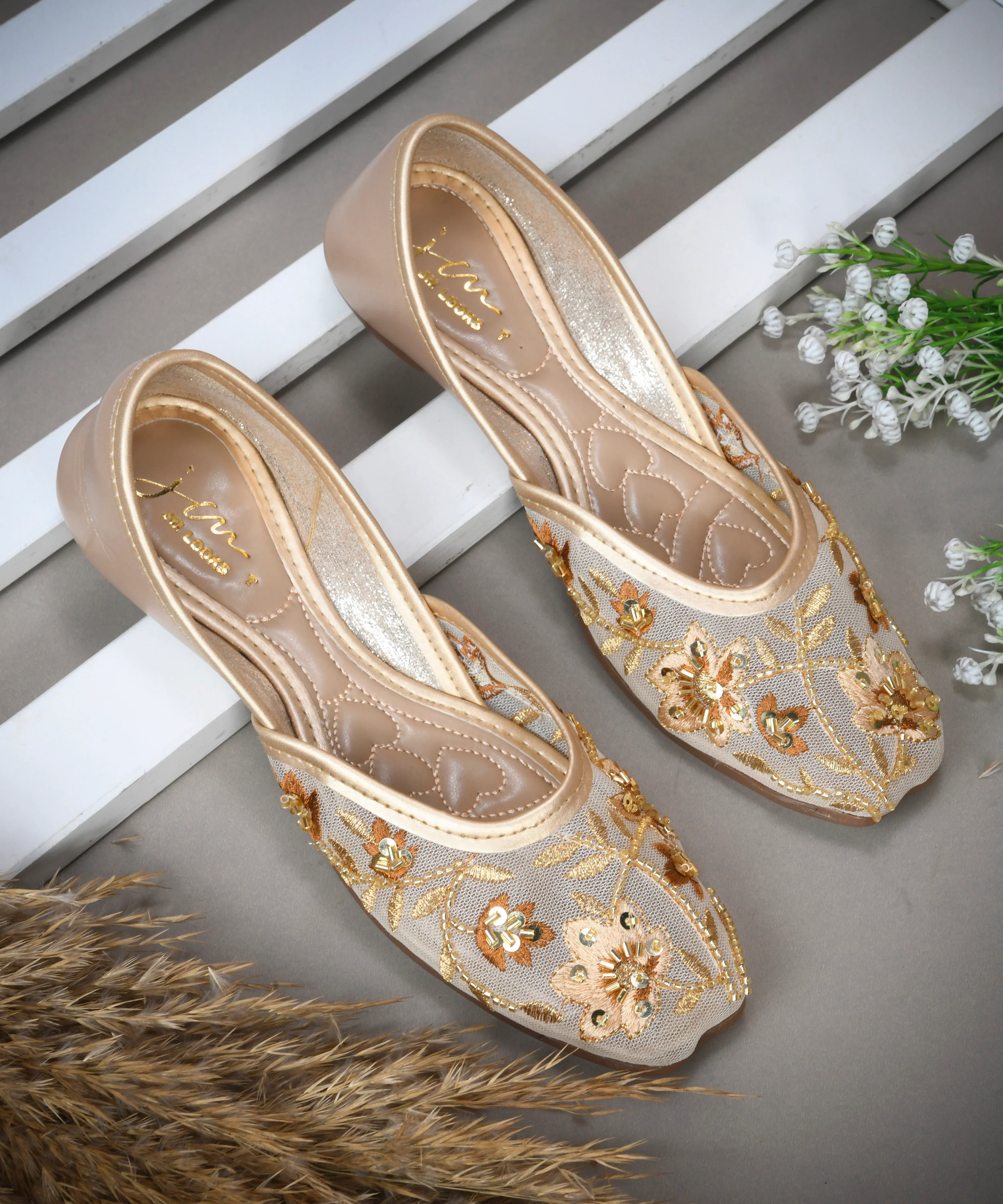 Women’s Juttis with Hand Embroidery and Soft Comfort Sole - Image 13