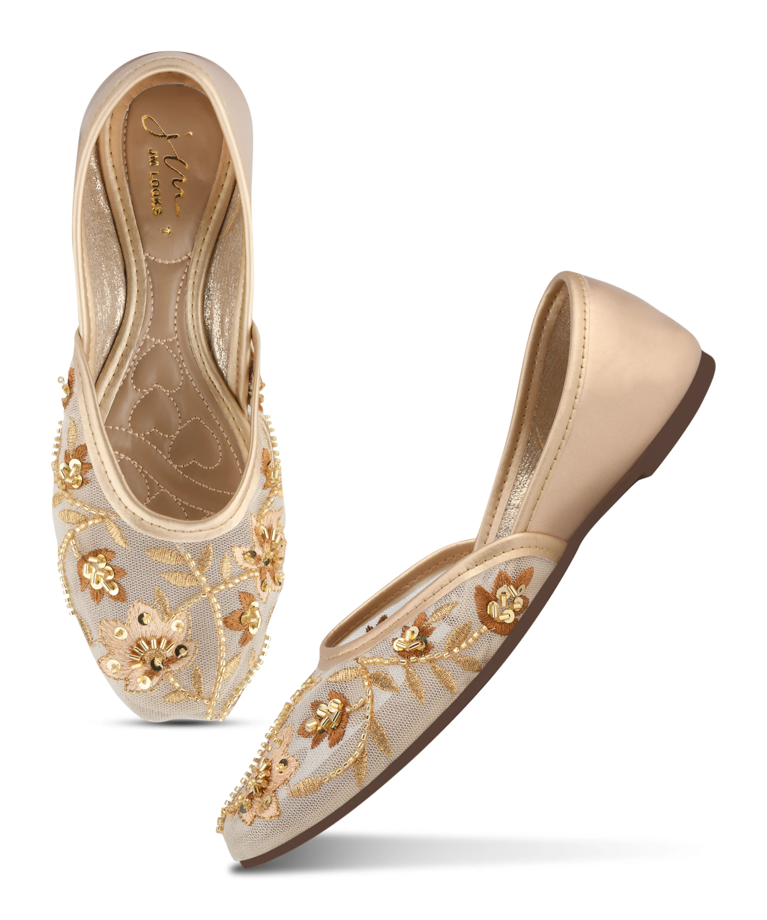Women’s Juttis with Hand Embroidery and Soft Comfort Sole - Image 17