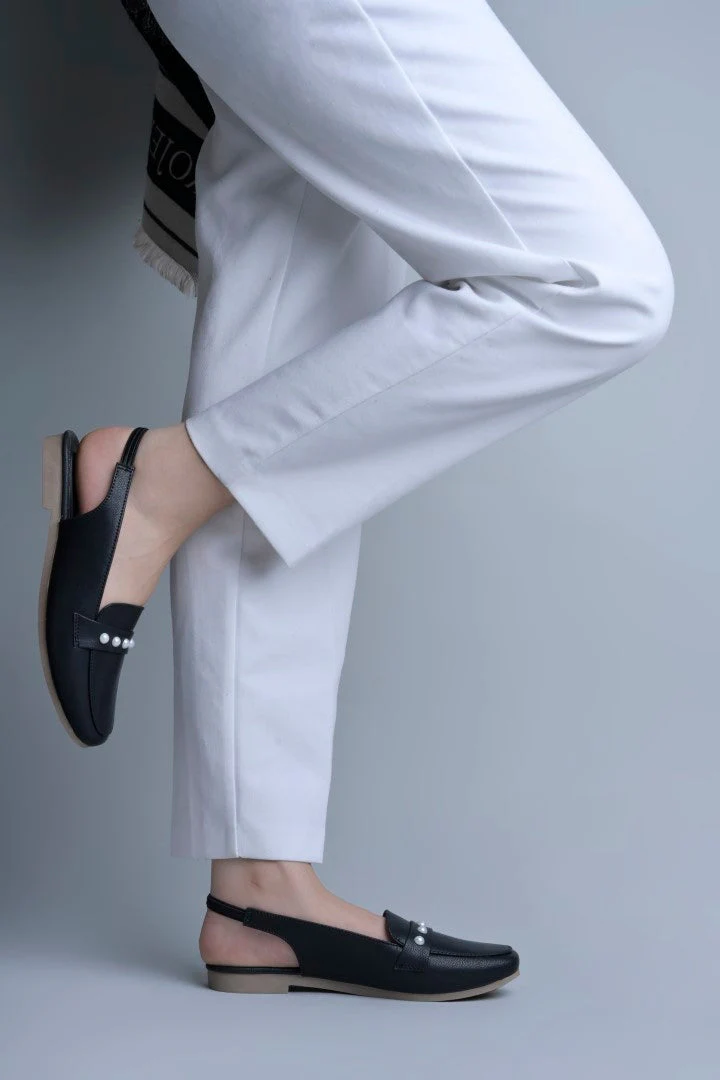 Jm Looks Pearl Embellished Slingback Loafers - Image 12
