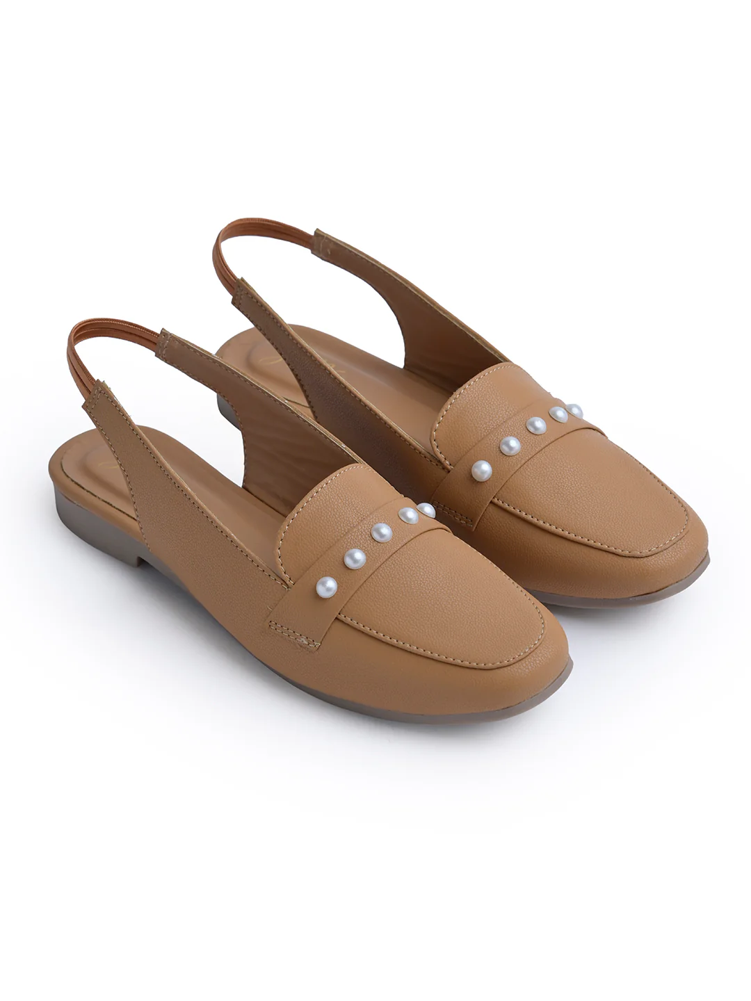Jm Looks Pearl Embellished Slingback Loafers - Image 19