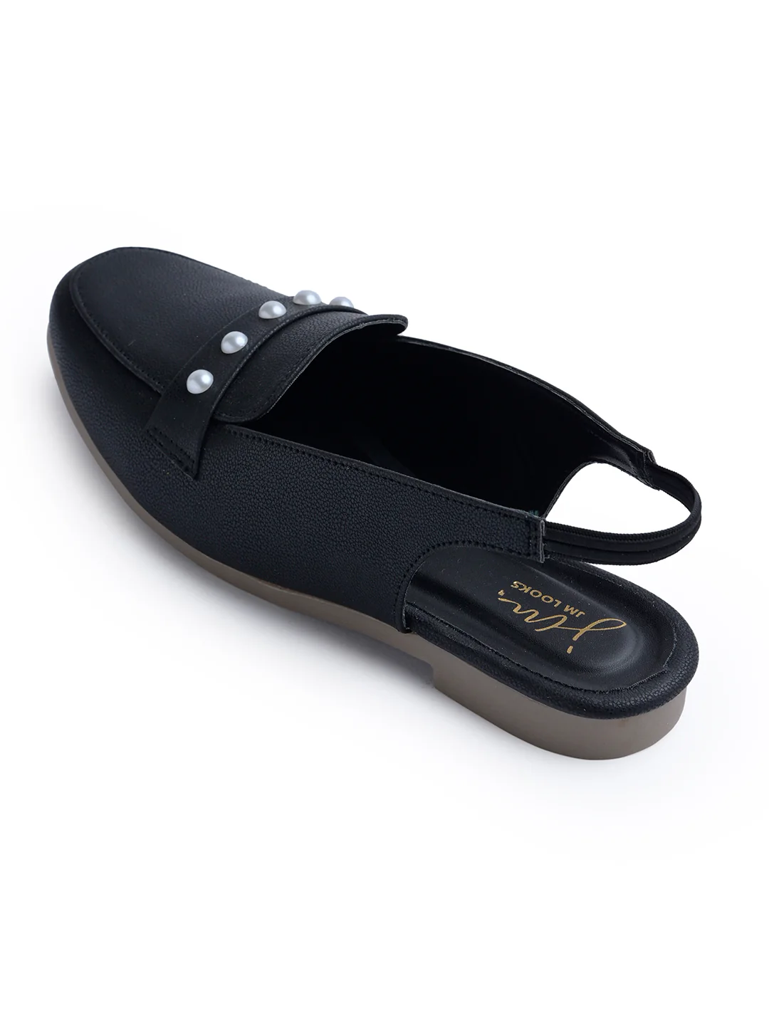 Jm Looks Pearl Embellished Slingback Loafers - Image 22