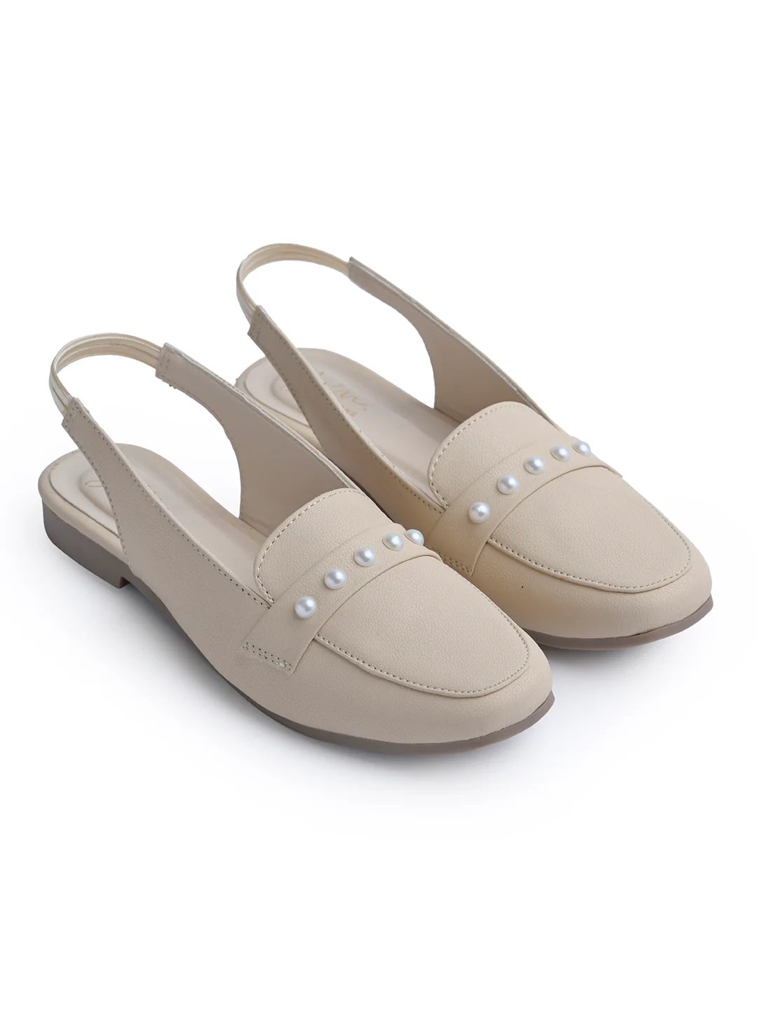 Jm Looks Pearl Embellished Slingback Loafers - Image 23