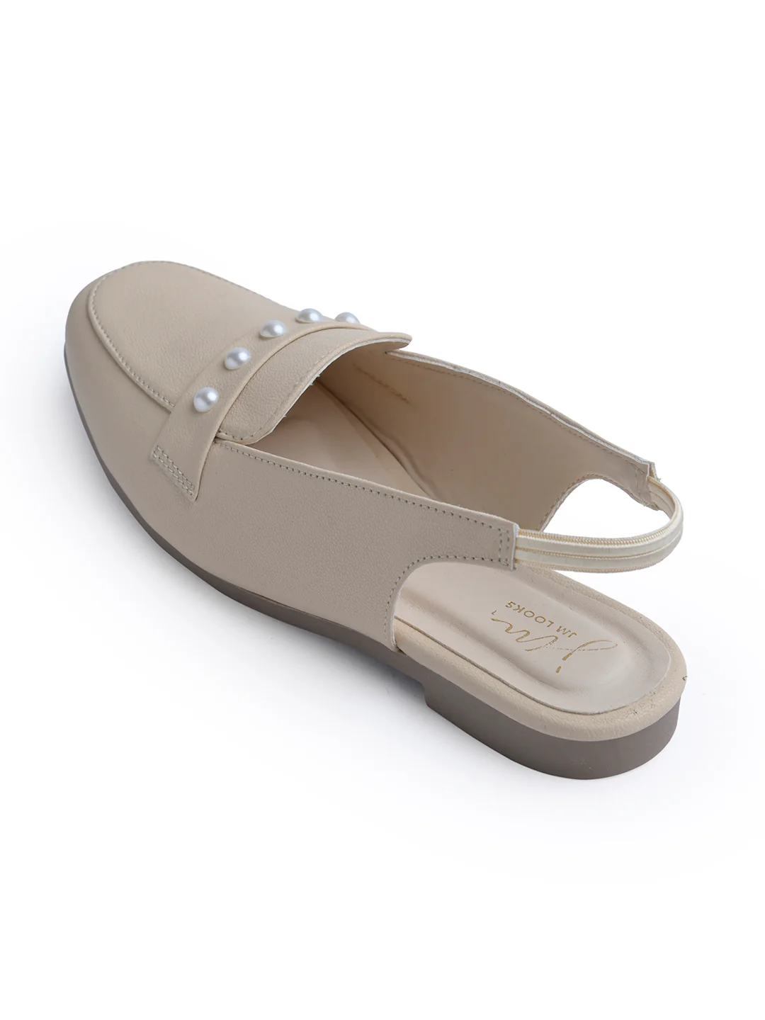 Jm Looks Pearl Embellished Slingback Loafers - Image 24