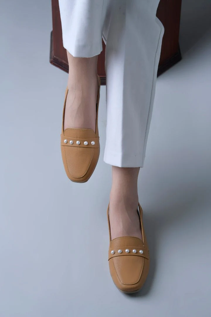 Jm Looks Pearl Embellished Slingback Loafers - Image 7