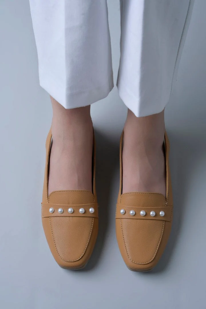 Jm Looks Pearl Embellished Slingback Loafers - Image 8