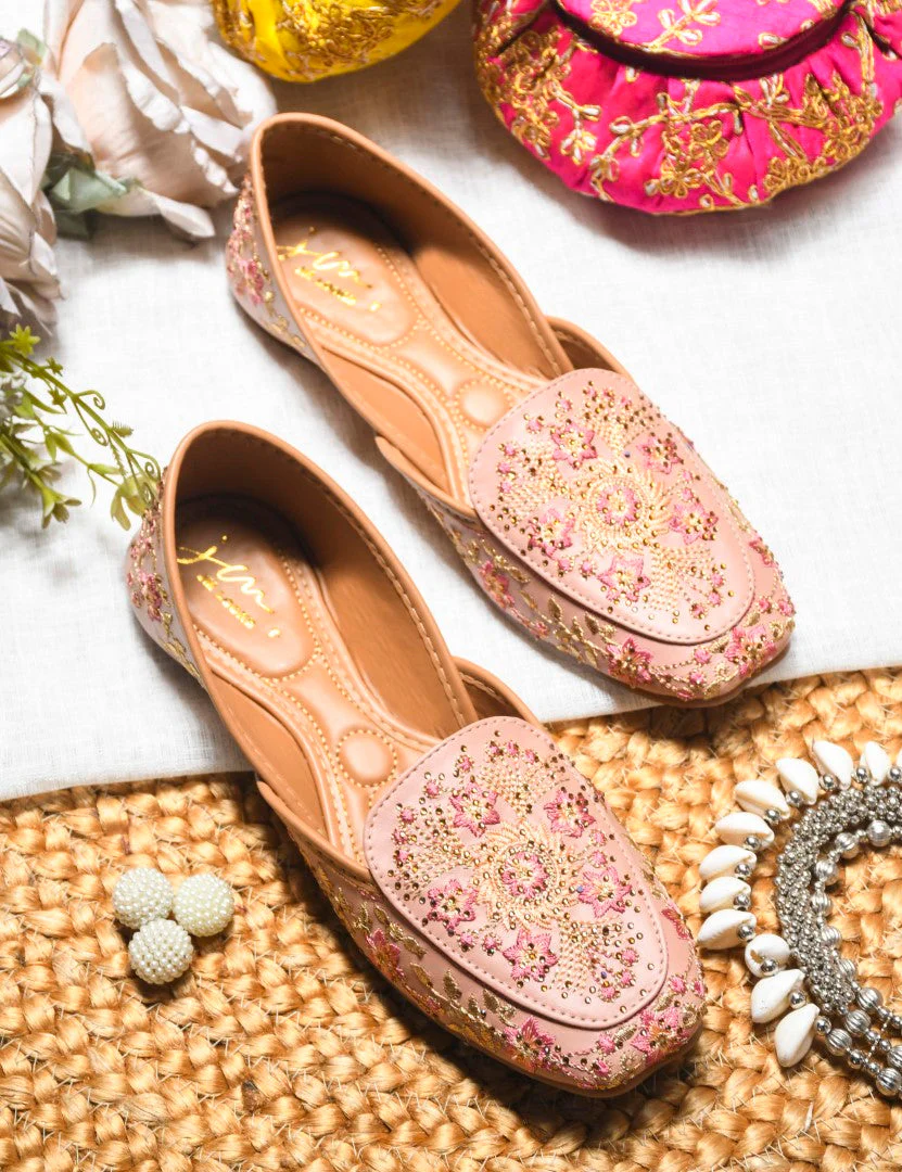 JM Looks Embroidered Loafer Jutti Flats