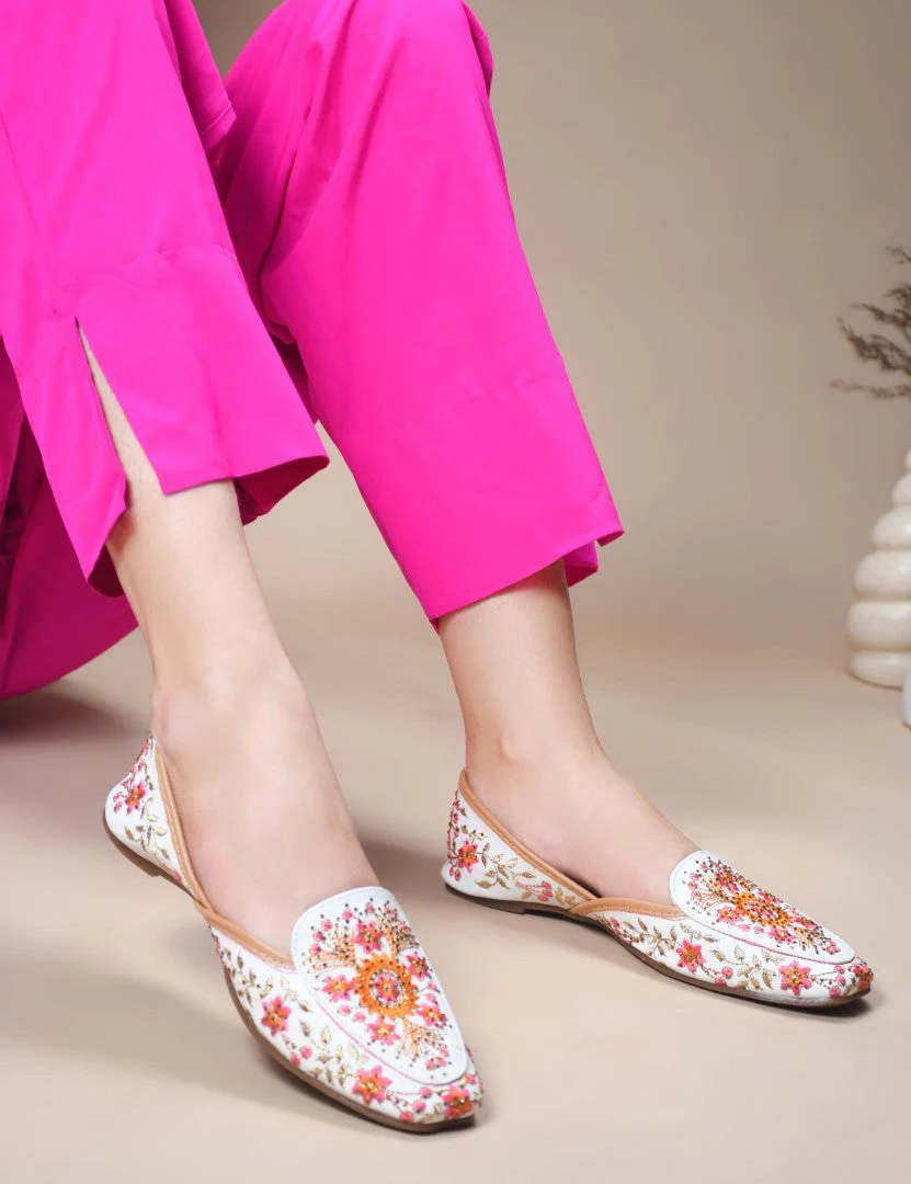JM Looks Embroidered Loafer Jutti Flats - Image 14