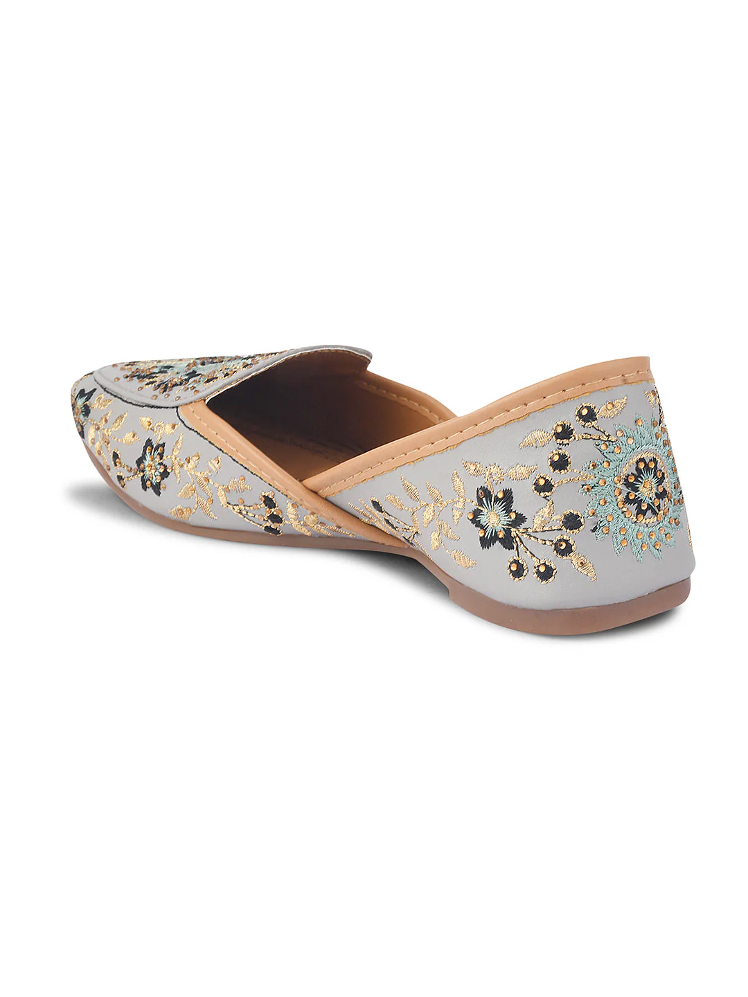 JM Looks Embroidered Loafer Jutti Flats - Image 7