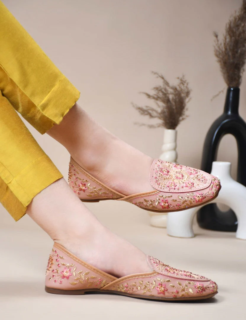 JM Looks Embroidered Loafer Jutti Flats - Image 9