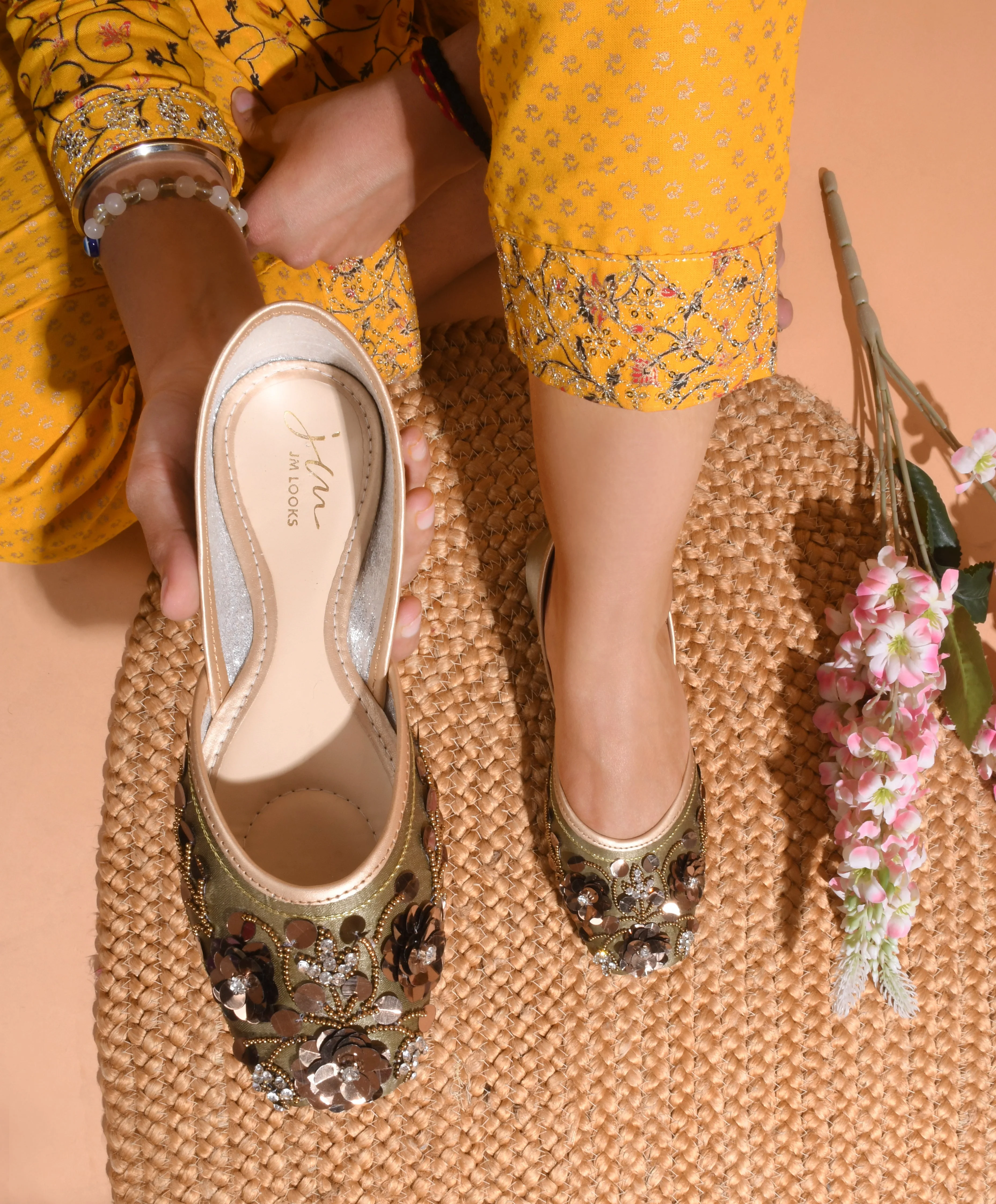 Jm Looks Embellished Women's Juttis & Mojaris - Image 3