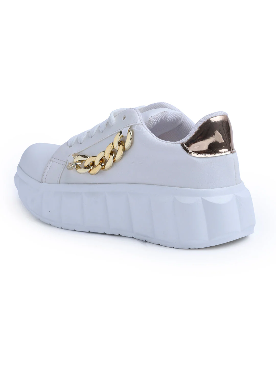 Jm Looks Chain Embellished Platform Sneakers - Image 12