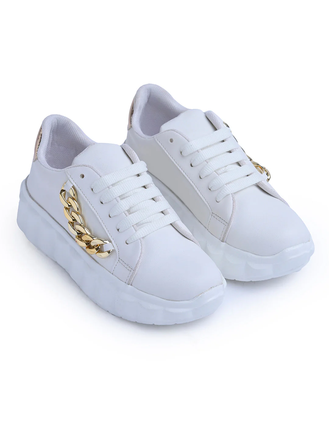 Jm Looks Chain Detail Platform Sneakers - Image 11