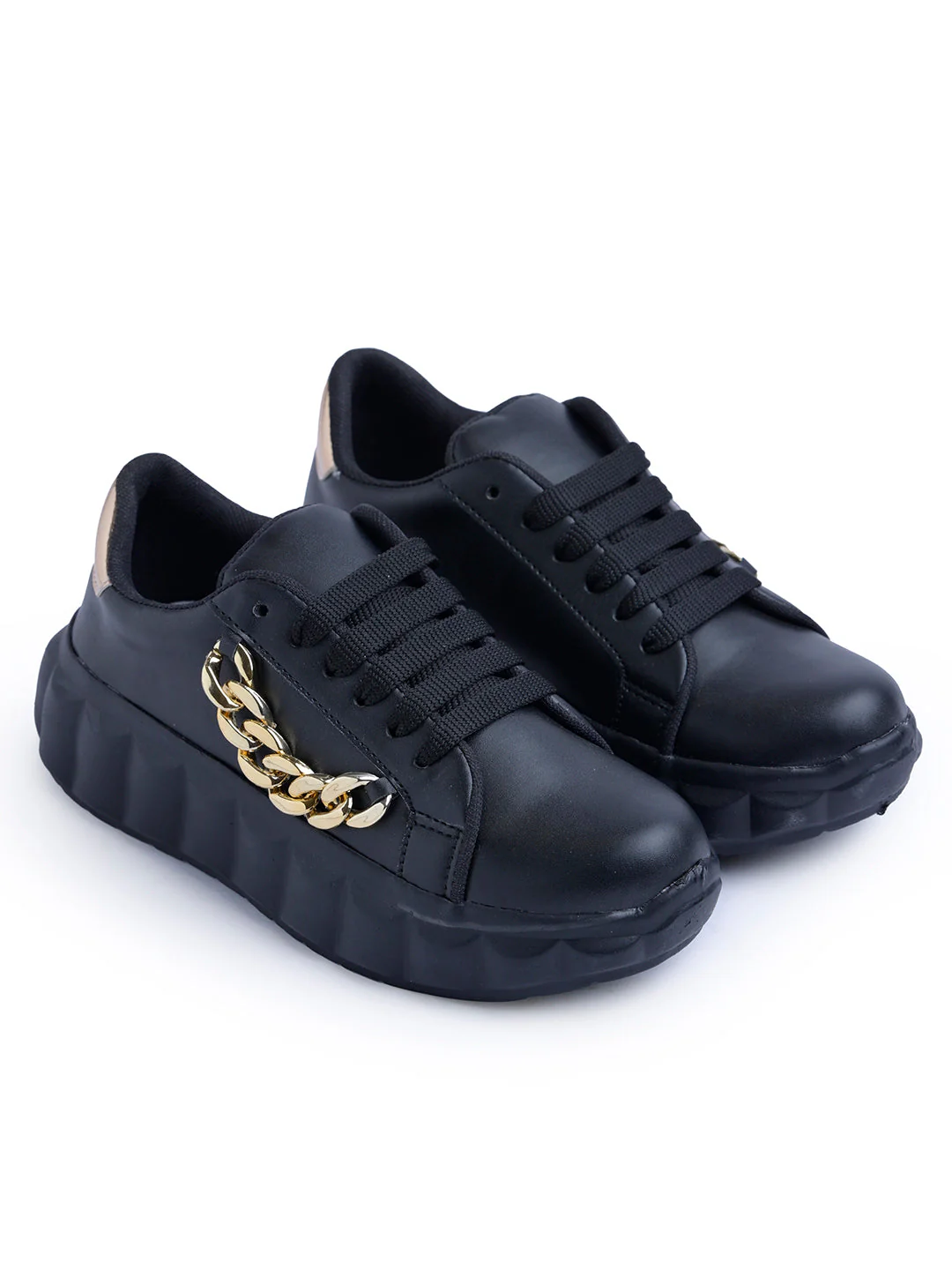 Jm Looks Chain Detail Platform Sneakers - Image 5