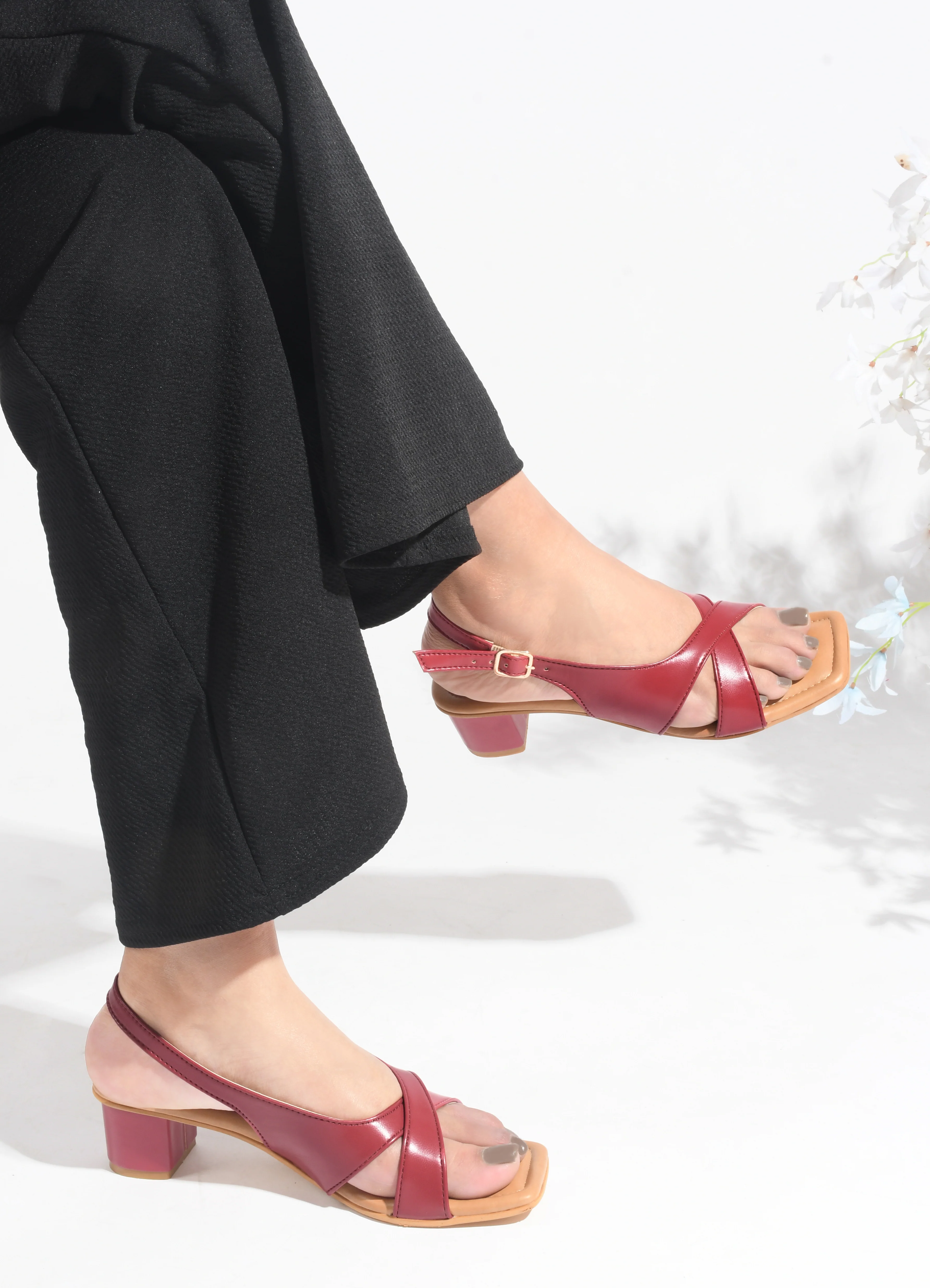 Women's Slingback Block Heels - Image 6