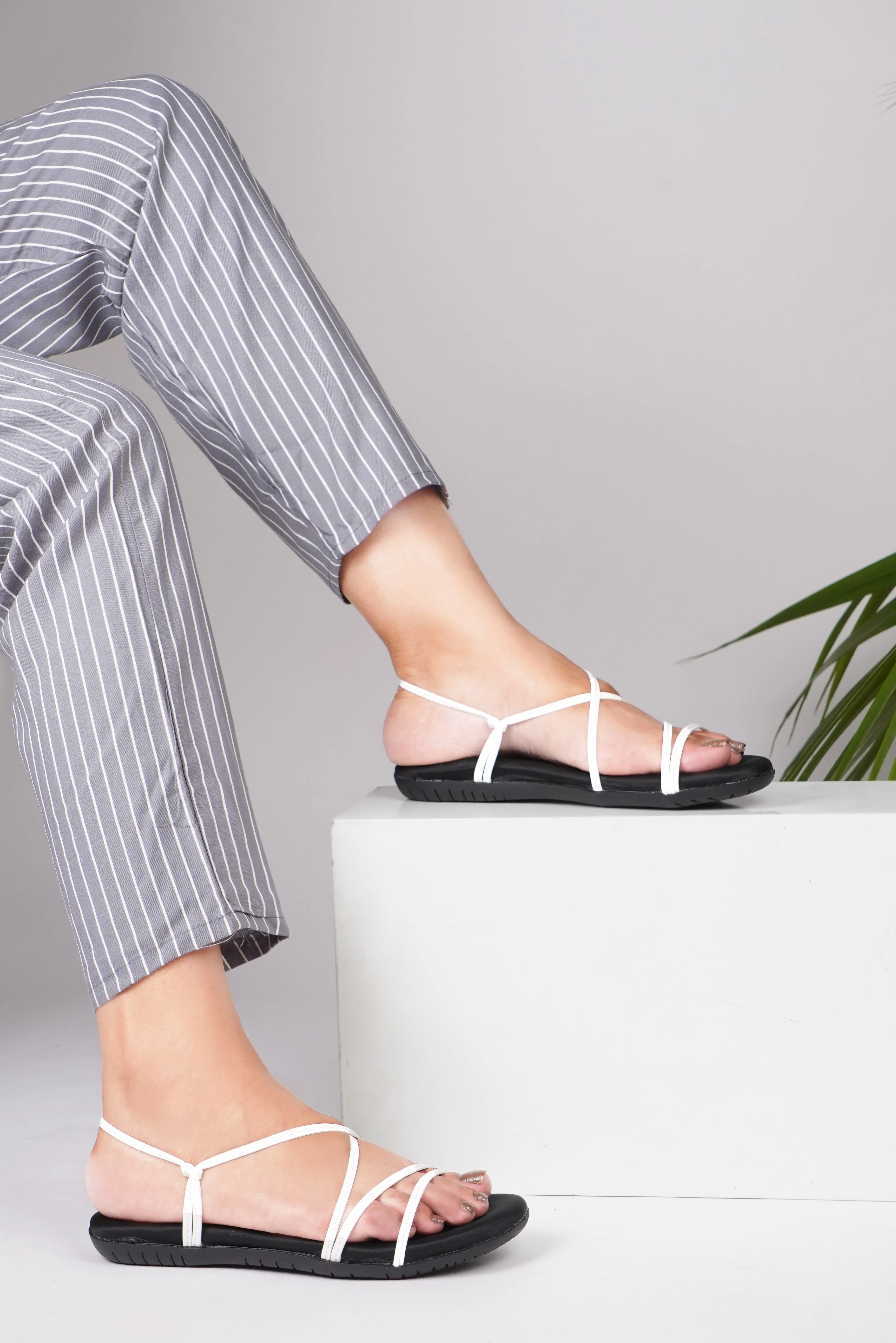 Jm Looks Women's Multi-Strap Flat Sandals - Image 12