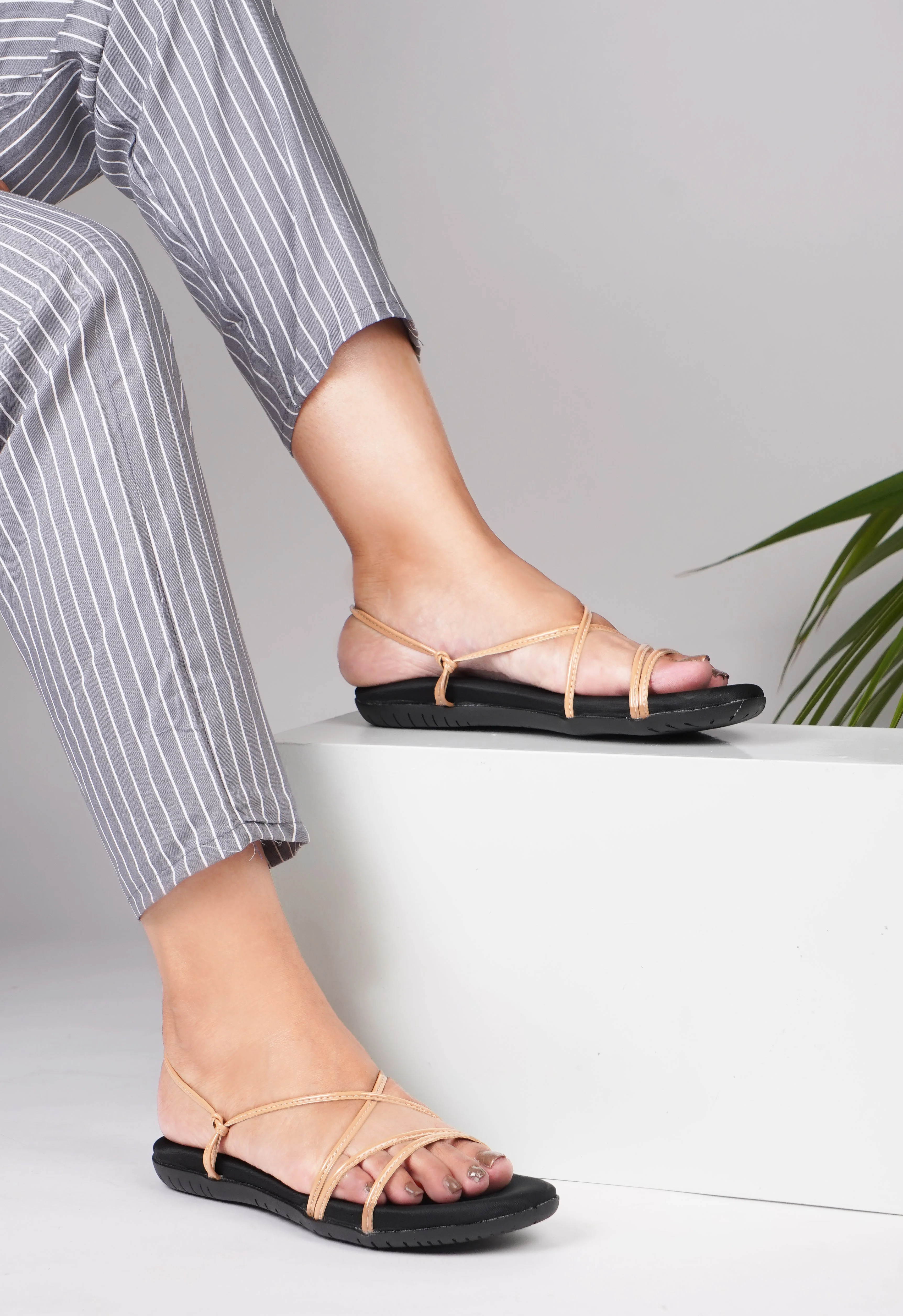 Jm Looks Women's Multi-Strap Flat Sandals - Image 7