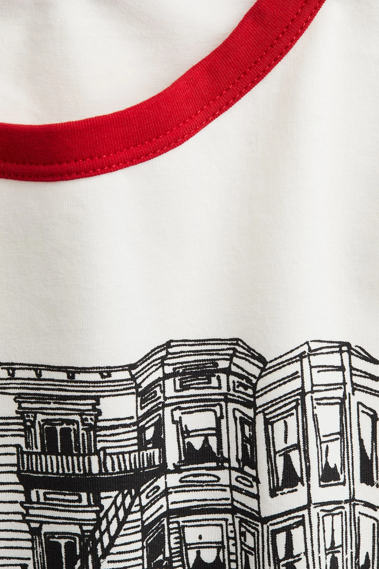 Women's White Graphic Ringer Crop Top Tee - Image 4